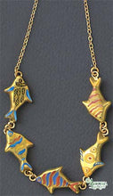 Load image into Gallery viewer, SKU# 8933 - Swimming Fish Necklace
