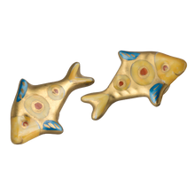 Load image into Gallery viewer, SKU# 8935 - Gold Fish Earrings: - Pierced -
