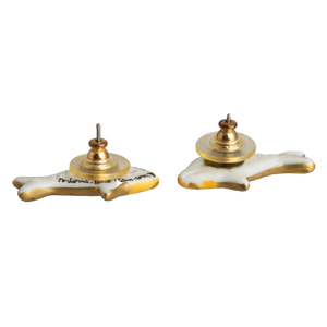 SKU# 8935 - Gold Fish Earrings: - Pierced -