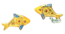 Load image into Gallery viewer, SKU# 8935 - Gold Fish Earrings: - Pierced -
