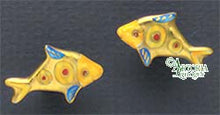 Load image into Gallery viewer, SKU# 8935 - Gold Fish Earrings: - Pierced -
