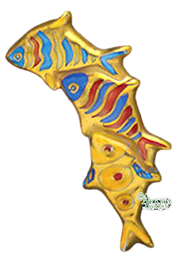 SKU# 8936 - 3 Fish Brooch