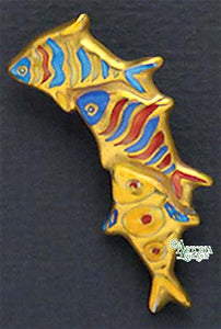 SKU# 8936 - 3 Fish Brooch