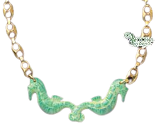 Load image into Gallery viewer, SKU# 8946 - Sea Horse Necklace: Green
