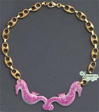 Load image into Gallery viewer, SKU# 8948 - Sea Horse Necklace: Pink
