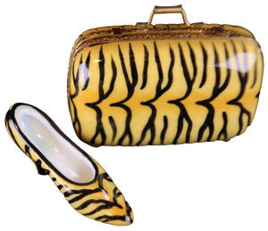 SKU# C031082C Lady's Shoe Box Tigerskin