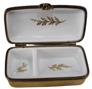 SKU# C034070 Caja rectangular con incrustaciones