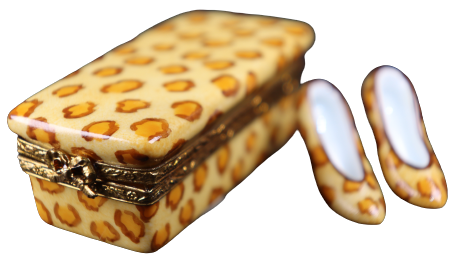 SKU# C048228B Caja de zapatos para dama Leopardo