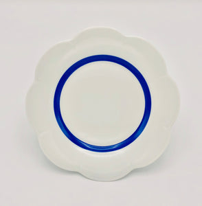 SKU# B220-NYM20447 - Fleur'T Bleu Dessert Plate - Shape Nymphea - Size: 8.5"