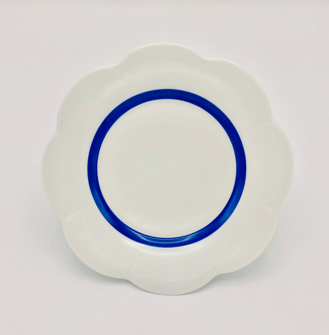 Artikelnummer B220-NYM20447 – Fleur'T Bleu Dessertteller – Form Nymphea – Größe: 21,6 cm