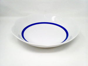 SKU# L211-NYM20447 - Fleur'T Bleu Round Deep Platter - Shape Nymphea - Size: 11"