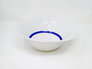 SKU# V275-NYM20447 - Fleur'T Bleu Salad Bowl - Shape Nymphea - Size: 10.5"