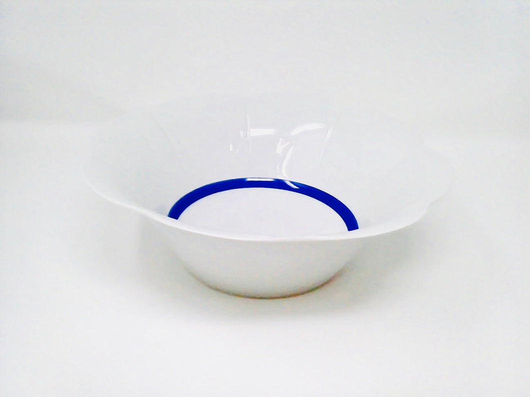 SKU# V275-NYM20447 - Fleur'T Bleu Salad Bowl - Shape Nymphea - Size: 10.5