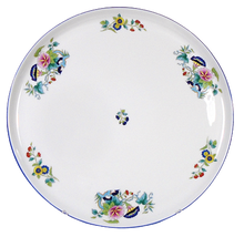 Load image into Gallery viewer, SKU# L310-NYM20805 - Paradis Bleu Round Cake/Pie Platter - Shape Nymphea - Size: 12.25&quot;&quot; *
