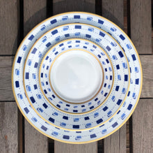 Load image into Gallery viewer, SKU# B220-REC20020 - La Bocca Bleu Dessert Plate - Shape Recamier - Size: 8.5&quot; -
