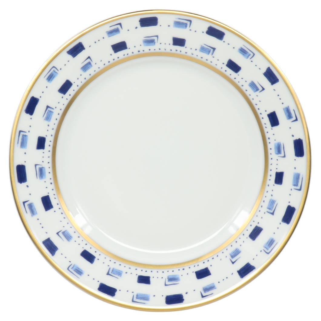 SKU# B220-REC20020 - La Bocca Bleu Dessert Plate - Shape Recamier - Size: 8.5