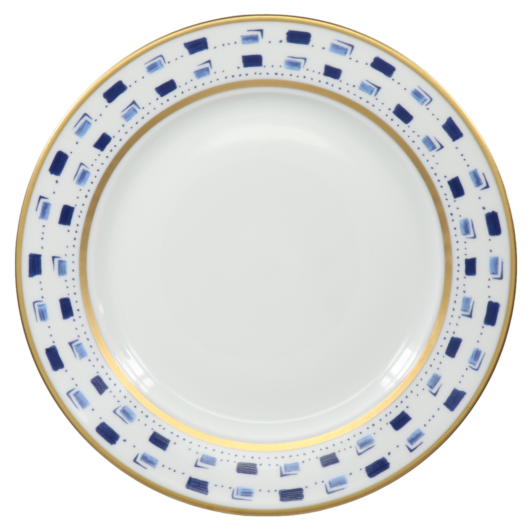 SKU# B275-REC20020 - La Bocca Bleu Dinner Plate - Shape Recamier - Size: 10.75