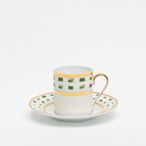 SKU# R200-REC20663 - La Bocca (Grün) Kaffeetasse - Form Recamier - Größe: 3,25 oz