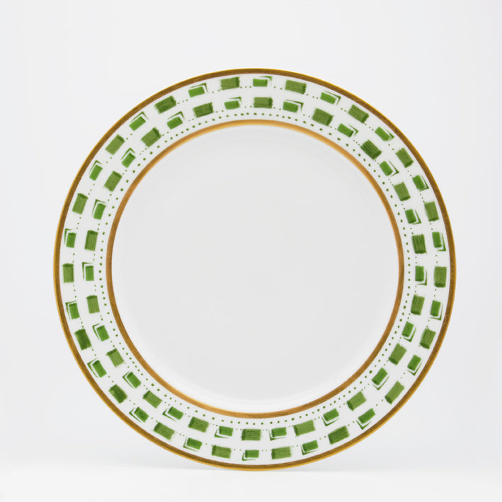 SKU# B220-REC20663 - La Bocca (Green) Dessert Plate - Shape Recamier - Size: 8.5