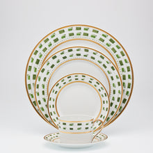 Load image into Gallery viewer, SKU# B220-REC20663 - La Bocca (Green) Dessert Plate - Shape Recamier - Size: 8.5&quot;
