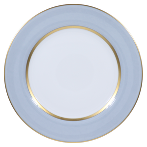 SKU# B300-REC20829 - Mak Grey Gold Presentation Plate - Shape Recamier - Size: 11.8"