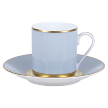 Load image into Gallery viewer, SKU# T100-REC20829 - Mak Grey Gold Coffee Saucer - Shape Recamier
