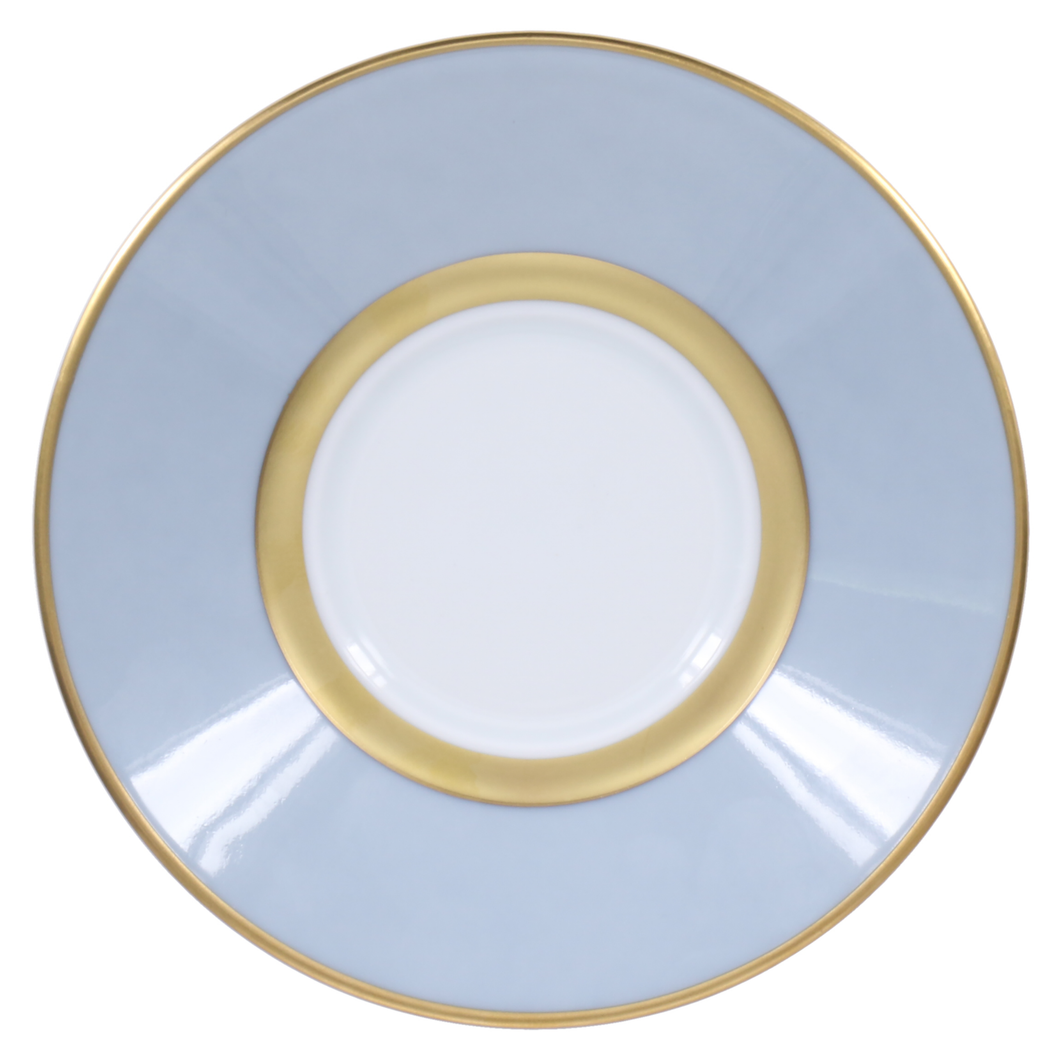 SKU# T100-REC20829 - Mak Grey Gold Coffee Saucer - Shape Recamier