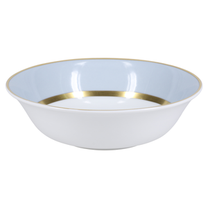 SKU# A180-SEV20829 - Mak Grau Gold Tiefe Suppen-/Müslischüssel - Form Recamiere - Größe: 7"