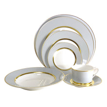 Load image into Gallery viewer, SKU# B300-REC20829 - Mak Grey Gold Presentation Plate - Shape Recamier - Size: 11.8&quot; -
