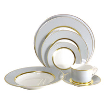 Load image into Gallery viewer, SKU# B300-REC20829 - Mak Grey Gold Presentation Plate - Shape Recamier - Size: 11.8&quot;
