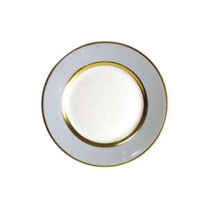 SKU# B160-REC20829 - Mak Grey Gold Bread & Butter Plate - Shape Recamier - Size: 6.25"