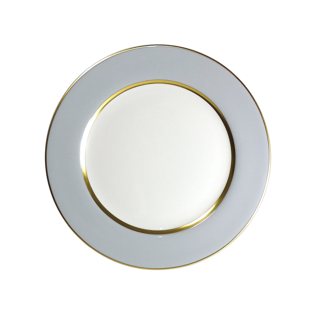 SKU# B275-REC20829 - Mak Grey Gold Dinner Plate - Shape Recamier - Size: 10.75
