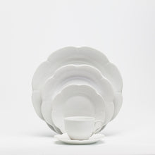 Load image into Gallery viewer, SKU# L330-NYM00001 - Nymphea White Rectangular Cake Platter - Shape Nymphea - Size: 15.75&quot;
