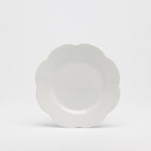 Load image into Gallery viewer, SKU# B160-NYM00001 - Nymphea White Bread &amp; Butter Plate - Shape Nymphea - Size: 6.25&quot;
