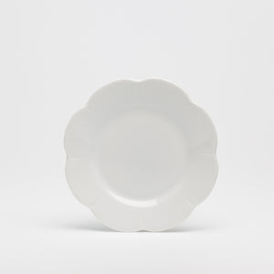 SKU# B160-NYM00001 - Plato para pan y mantequilla blanco Nymphea - Forma Nymphea - Tamaño: 6,25"
