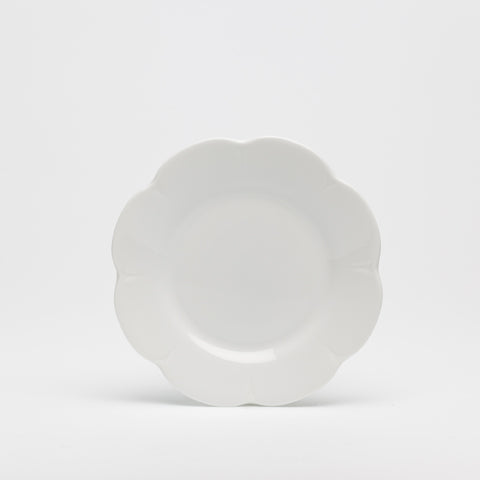 SKU# B160-NYM00001 - Nymphea White Bread & Butter Plate - Shape Nymphea - Size: 6.25