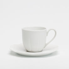 Cargar imagen en el visor de la galería, SKU# T100-NYM00001 - Platillo para café blanco Nymphea - Forma Nymphea

