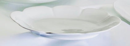 SKU# M220-NYM00001 - Nymphea White Relish Dish - Shape Nymphea
