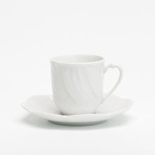 Load image into Gallery viewer, SKU# T100-OCE00001 - Ocean White Coffee Saucer - Shape Ocean
