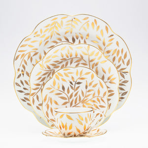 SKU# B160-NYM20583 - Olivier Gold Bread & Butter Plate - Shape Nymphea - Size: 6.25"