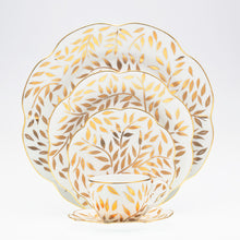 Load image into Gallery viewer, SKU# L211-NYM20583 - Olivier Gold Round Deep Platter - Shape Nymphea - Size: 11&quot;
