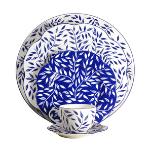 SKU# A180-NYM20826 - Olivier Blue Deep Soup/Cereal Bowl - Shape Nymphea - Size: 7"