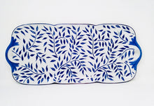 Load image into Gallery viewer, SKU# L330-NYM20826 - Olivier Blue Rectangular Cake Platter - Shape Nymphea - Size: 15.75&quot;
