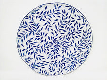 Load image into Gallery viewer, SKU# L120-NYM20826 - Olivier Blue Round Flat Platter - Shape Nymphea - Size: 12&quot;

