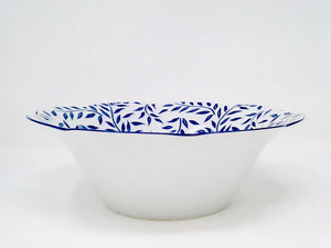 SKU# V275-NYM20826 - Olivier Blue Salad Bowl - Shape Nymphea - Size: 10.5"