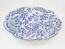 Load image into Gallery viewer, SKU# A220-NYM20826 - Olivier Blue Shallow Salad/Pasta Plate - Shape Nymphea - Size: 8.5&quot;
