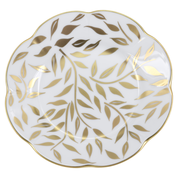 Cargar imagen en el visor de la galería, SKU# B160-NYM20583 - Plato para pan y mantequilla Olivier Gold - Forma Nymphea - Tamaño: 6,25&quot;
