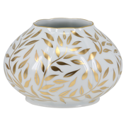 Load image into Gallery viewer, SKU# XV20-DIV20583 - Olivier Gold Round Nymphea Vase - Small - Shape Vase - Size: 3.75&quot;
