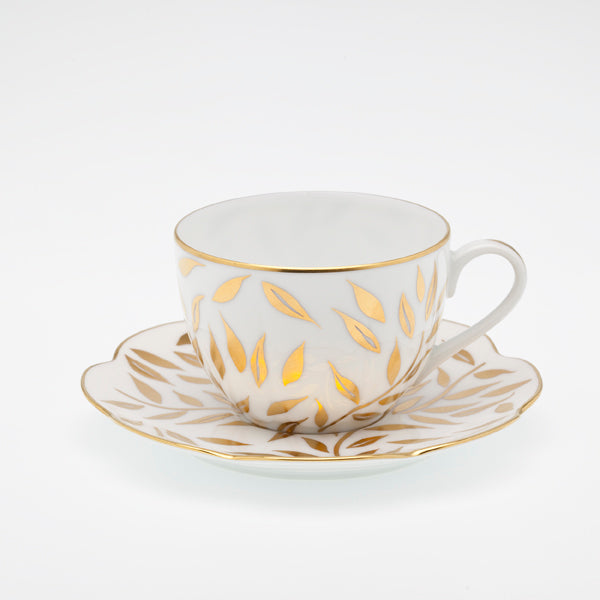 SKU# T200-NYM20583 - Platillo para té Olivier Gold - Forma Nymphea