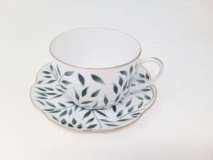 SKU# R400-NYM12010 - Olivier Green Breakfast Cup - Shape Nymphea - Size: 10oz